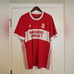 Middlesbrough Football Club Jersey 2XL Adidas Red White